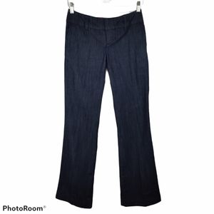 *Gap Jeans Pipe Slim Wide Leg Trouser Denim Pants Dark Wash